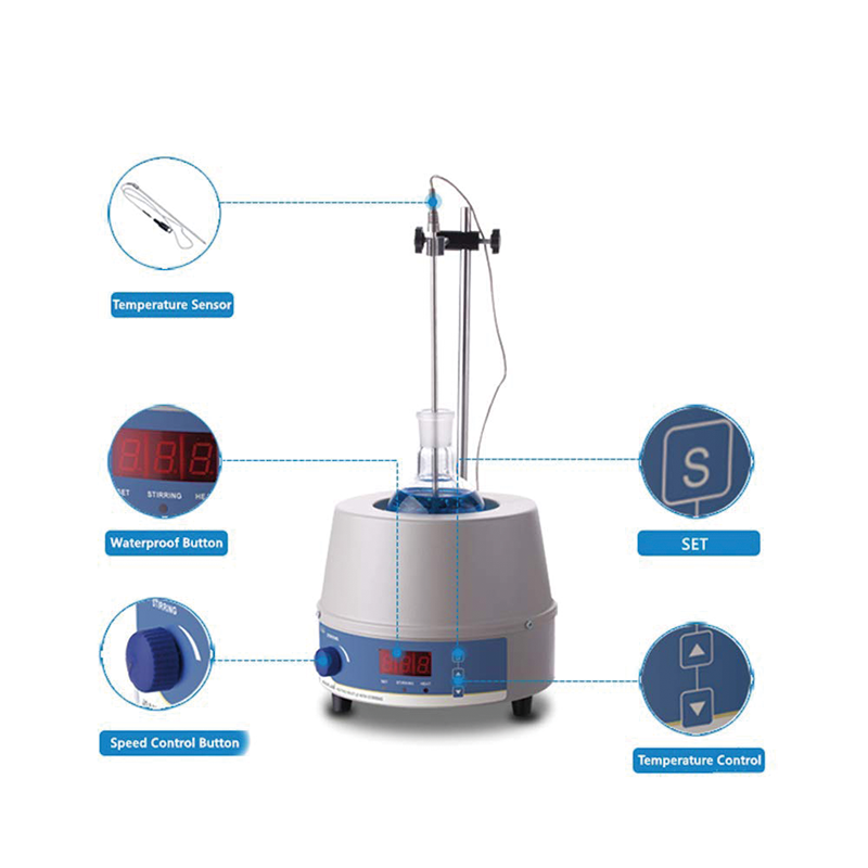 500ML Electric Laboratory Heating Mantle, 250W Digital Temperature Control for Liquid Heating