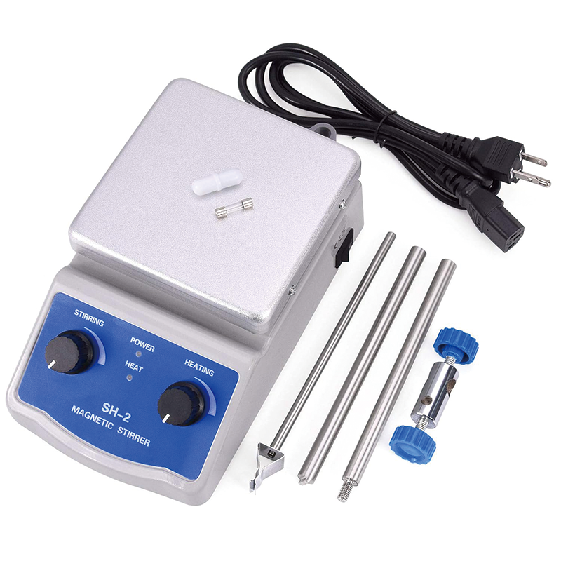 Magnetic Stirrer, 100-2000 RPM Stirrer, 1000ml Mixing Capacity Laboratory Magnetic Stirrer Hotplate, Max 520°F Hotplate