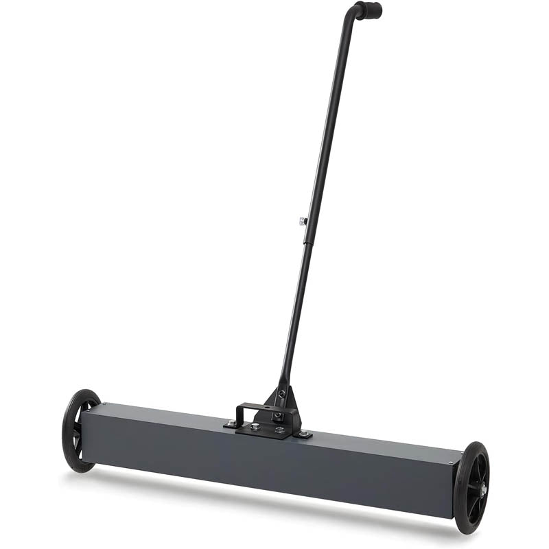 36" Magnetic Sweeper 50Lbs Rolling Magnetic Sweeper with Wheels Adjustable Long Handle Quick Release Latch