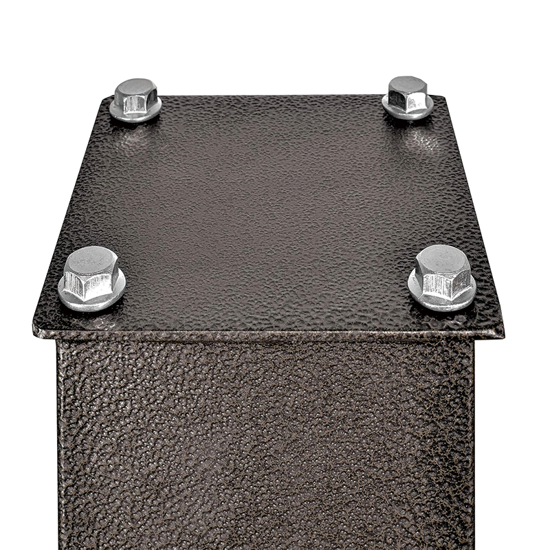 Mailbox Post,Black 27" Steel Mailbox Post for Sidewalk,for Sidewalk and Street Curbside, Universal Mail Post for Outdoor Mailbox