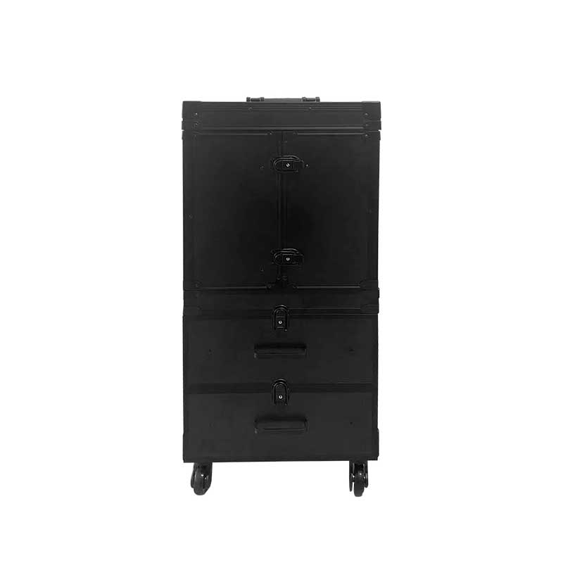 Multifunctional Roller Trolley Makeup Case, Portable Beauty Makeup Case For Travel