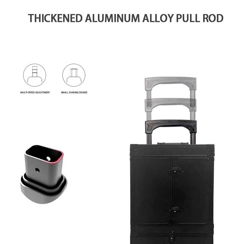 Multifunctional Roller Trolley Makeup Case, Portable Beauty Makeup Case For Travel