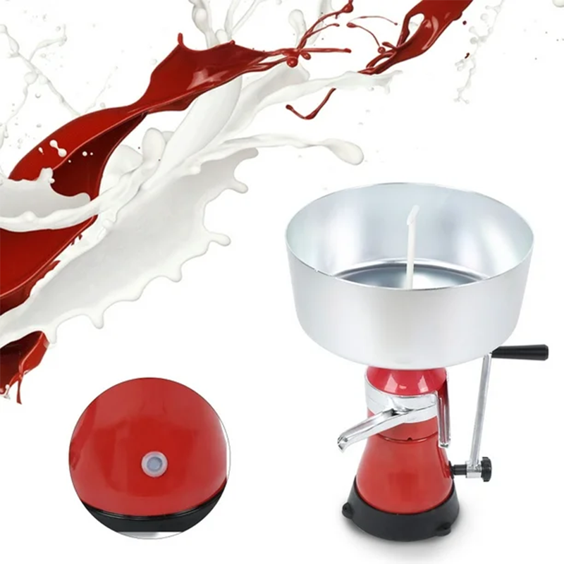 80 Manual Aluminum Alloy Milk Separator Ghee Machine Small Disc Separator