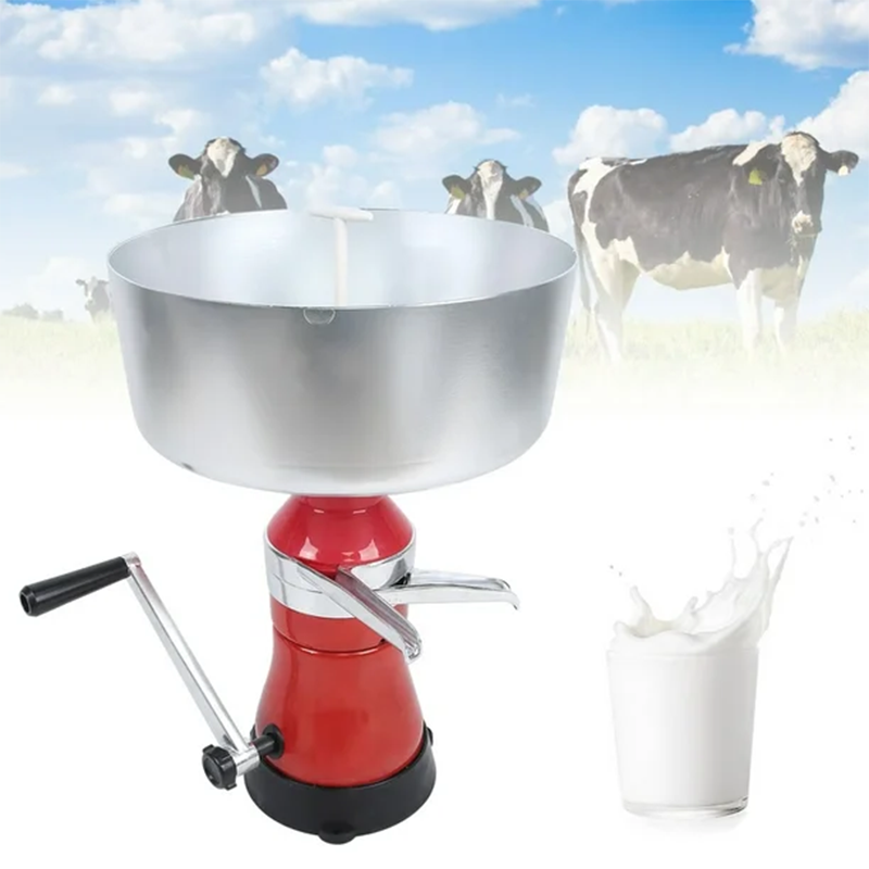 80 Manual Aluminum Alloy Milk Separator Ghee Machine Small Disc Separator