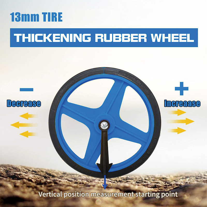 Measuring Wheel in Feet and Inches , 6-Inch, 10,000 FT Capacity , for Lawn/Hard/Soft/Wood Road Measuring(Blue)