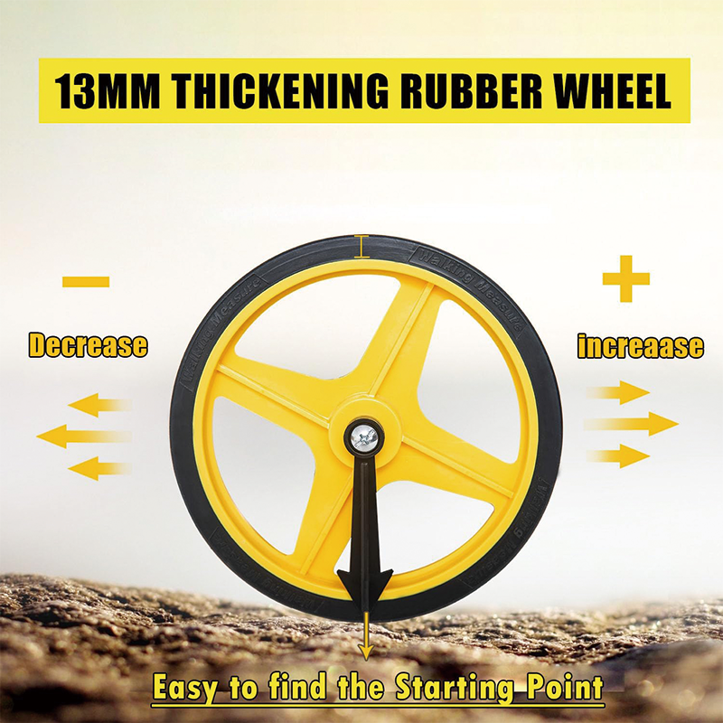 Measuring Wheel in Feet and Inches , 6-Inch, 10,000 FT Capacity , for Lawn/Hard/Soft/Wood Road Measuring