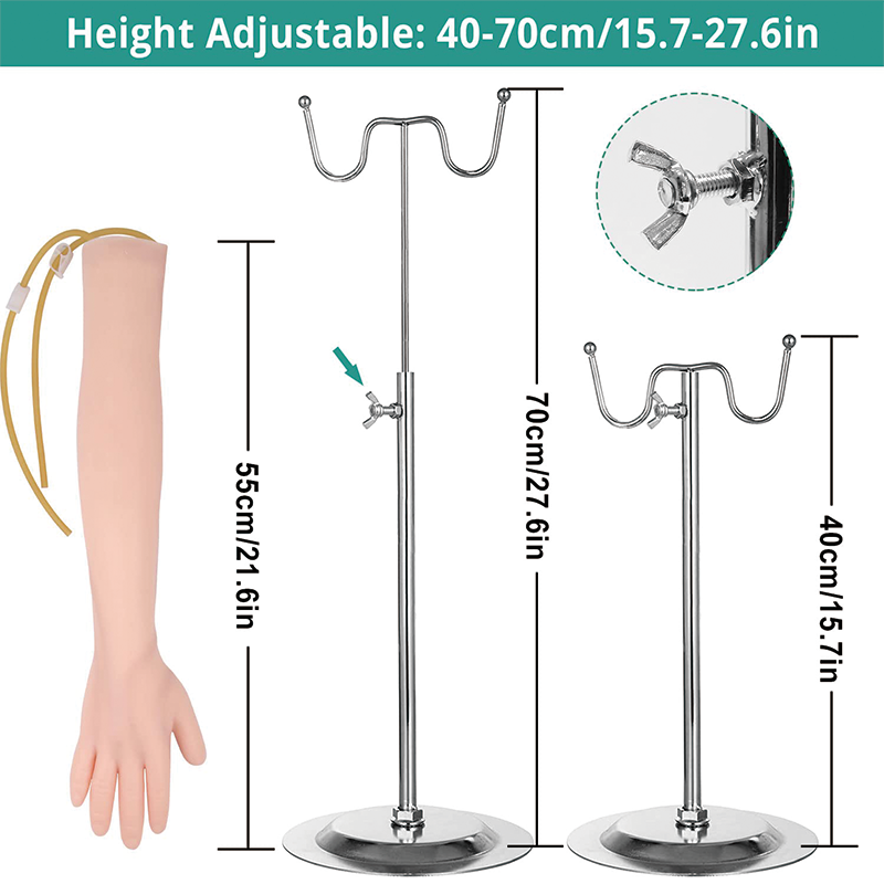 Phlebotomy Practice Kit, IV Arm Venipuncture Practice Kit with Carrying Bag for Students Nurses and Professionals