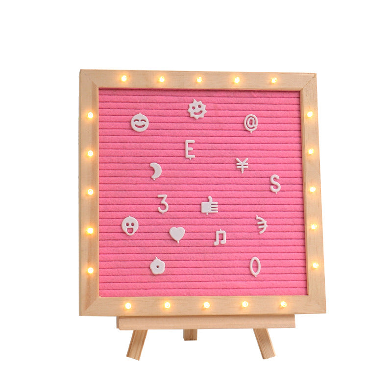 Message Board New Style Lighted Message Board, Felt Cloth Letter Board