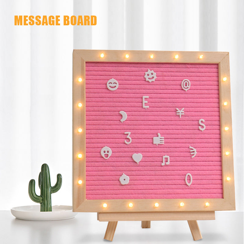 Message Board New Style Lighted Message Board, Felt Cloth Letter Board