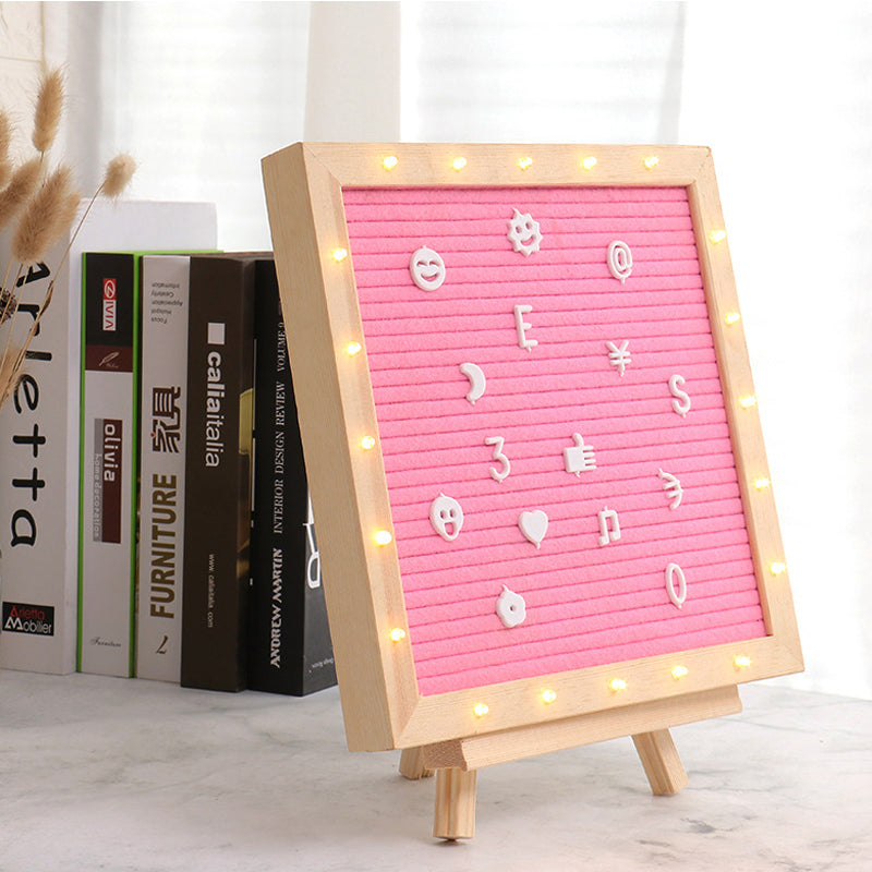 Message Board New Style Lighted Message Board, Felt Cloth Letter Board