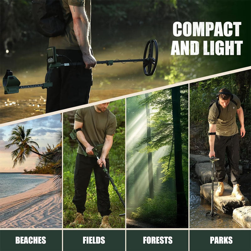 12" IP68 Coil Metal Detectors Pinpoint Metal Detector Waterproof Gold and Silver New Advanced DSP Chip