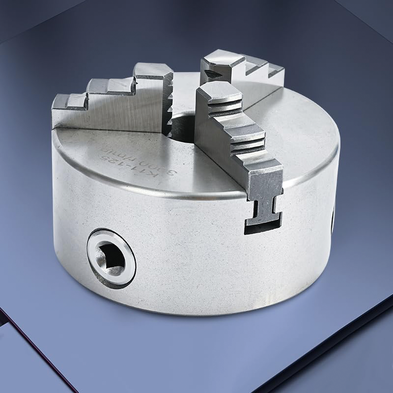 K11-125 Metal Lathe Chuck Self-centering 3 Jaw,5 Inch,for Grinding Machines Milling Machines Mini Lathe