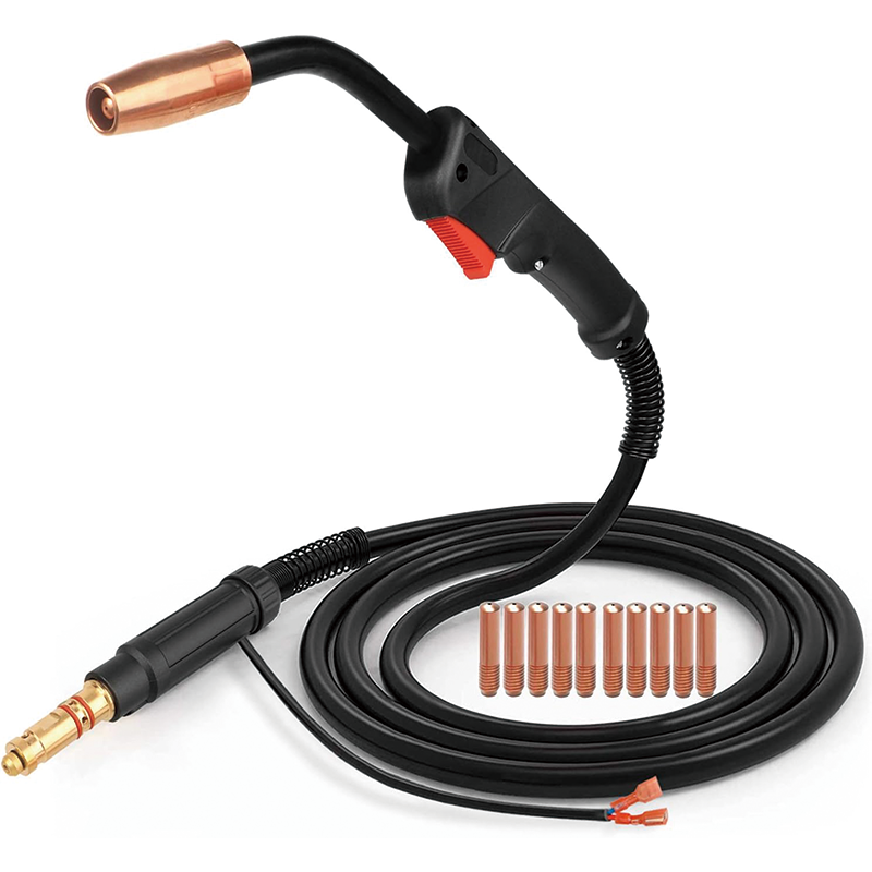 100Amp 10Ft MIG Welding Gun Torch Replacement,for Lincoln Magnum 100L K530-5,with 10PCS Mig Welding Contact Tips