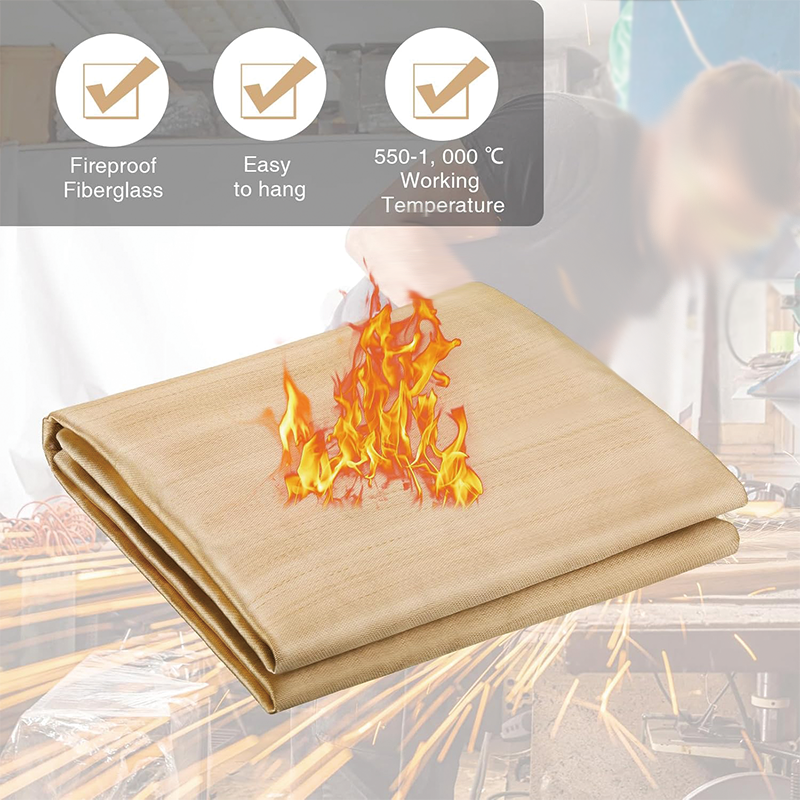8 Pack Welding Blanket,Fiberglass Fireproof Welding Blanket Bulk 4 x 6 ft,Heavy-Duty Fiberglass Flame Retardant Insulation Welding Mat Cover for Welder Smokers