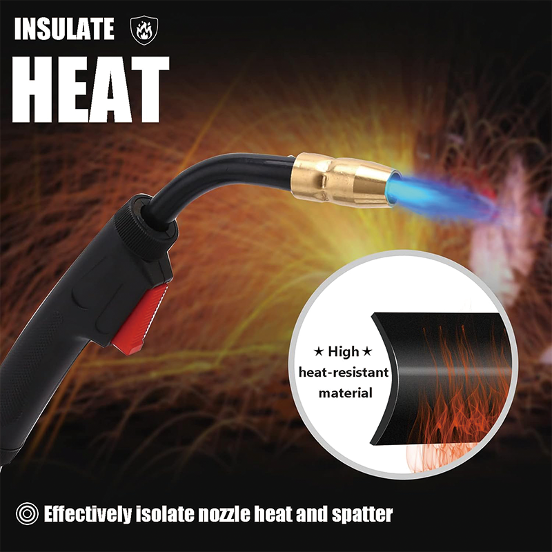 15FT Mig Welding Gun, 250Amp MIG Welding Gun Welding Torch Stinger Replacement for Miller 150A,Millermatic 90, 35/120 / 130 / 130XP /135 / 140s / 150/175 / 180s /185