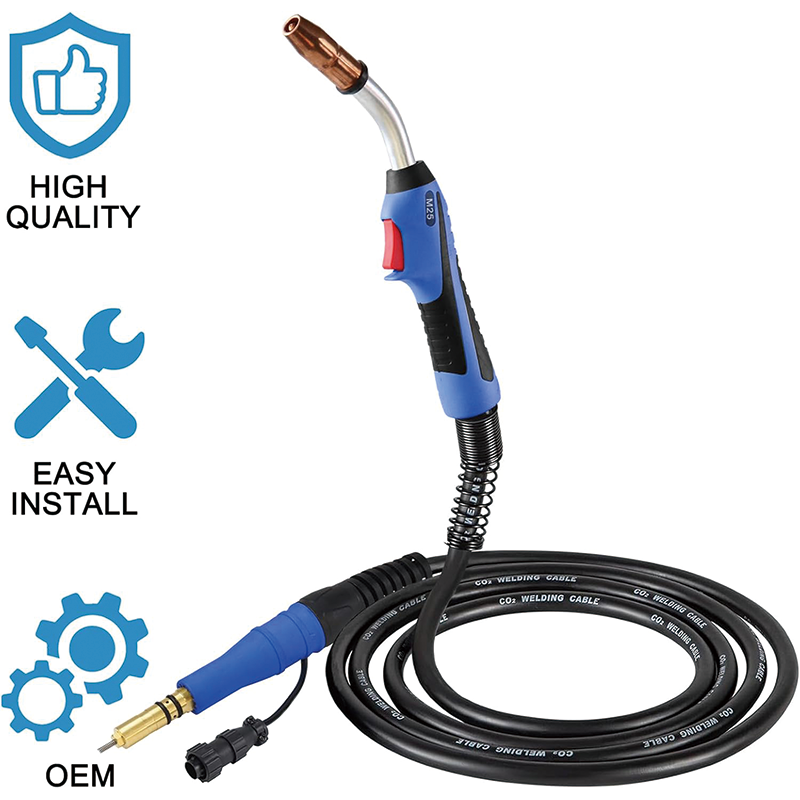 15ft Mig Welding Gun, Miller M25 M-25 169598 Millermatic 200 210 212 250 250X 251 252 250Amp Welder Replacement, MIG Welding Gun Kit