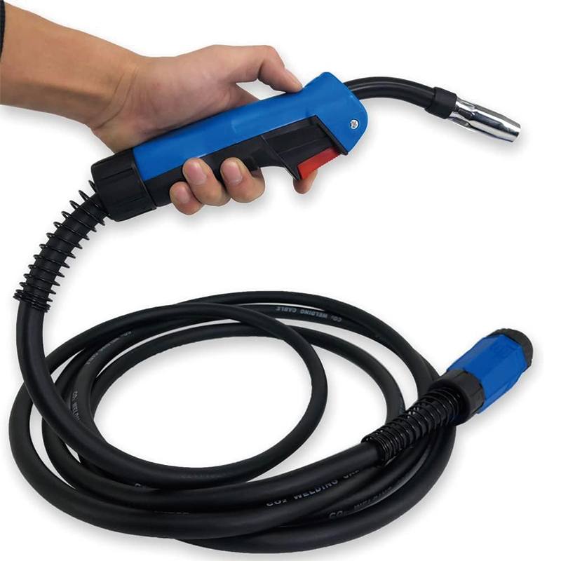 10Ft Mig Welding Gun, MIG Welder Torch Inert Gas for MIG MAG Welding Binzel Type Flexible Head