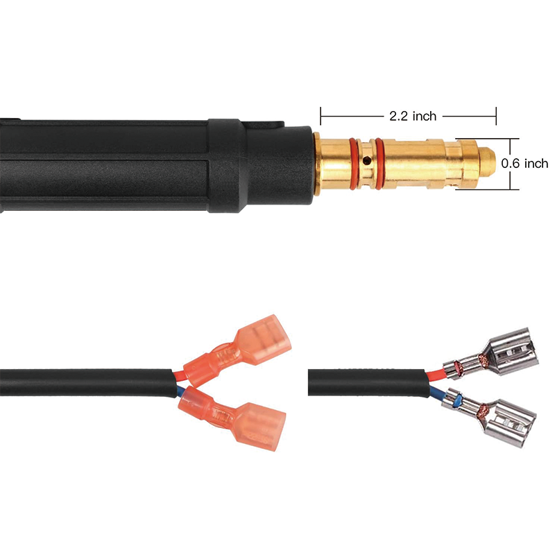 100Amp 10Ft MIG Welding Gun Torch Replacement,for Lincoln Magnum 100L K530-5,with 10PCS Mig Welding Contact Tips