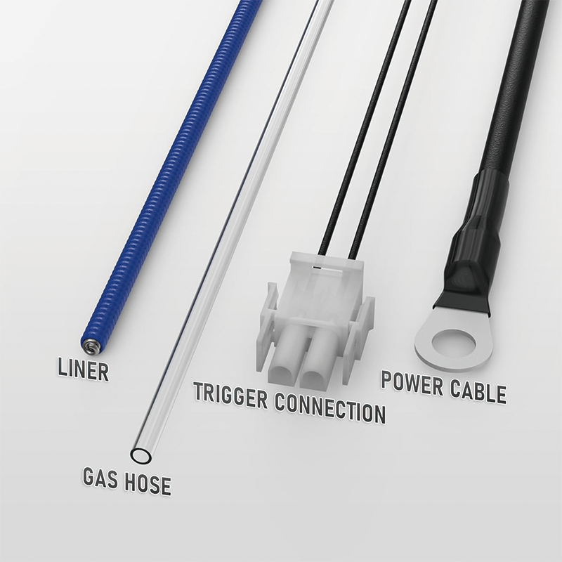 8FT 100A Mig Welding Gun, for Clarke 130EN 180EN Welder Complete Replacement Mig Welding Gun Parts Torch Stinger