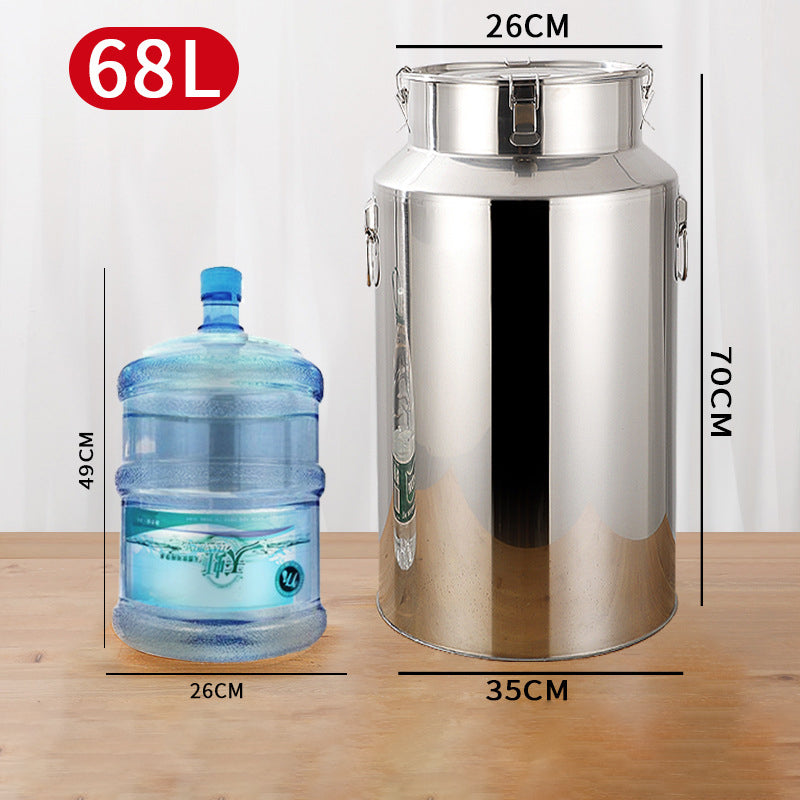 Ultra-Thick 304 Stainless Steel Sealed Barrel Wine Barrel Milk Barrel Tea Can Peanut Cooking Oil Barrel