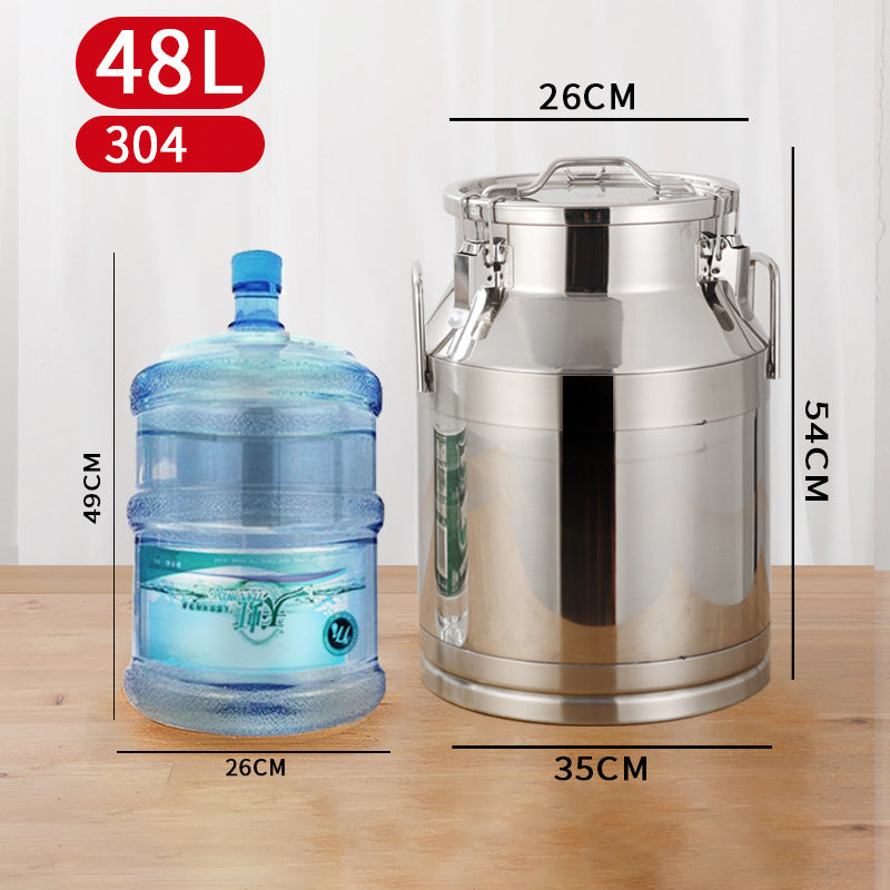 Ultra-Thick 304 Stainless Steel Sealed Barrel Wine Barrel Milk Barrel Tea Can Peanut Cooking Oil Barrel