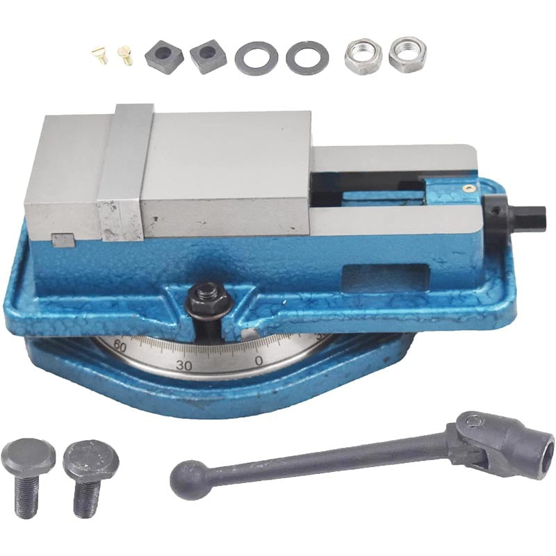 3 x 2.95" Mill Vise 360 Degree Swiveling Base Replacement for Milling Drilling Machine and Precision Parts Finishing