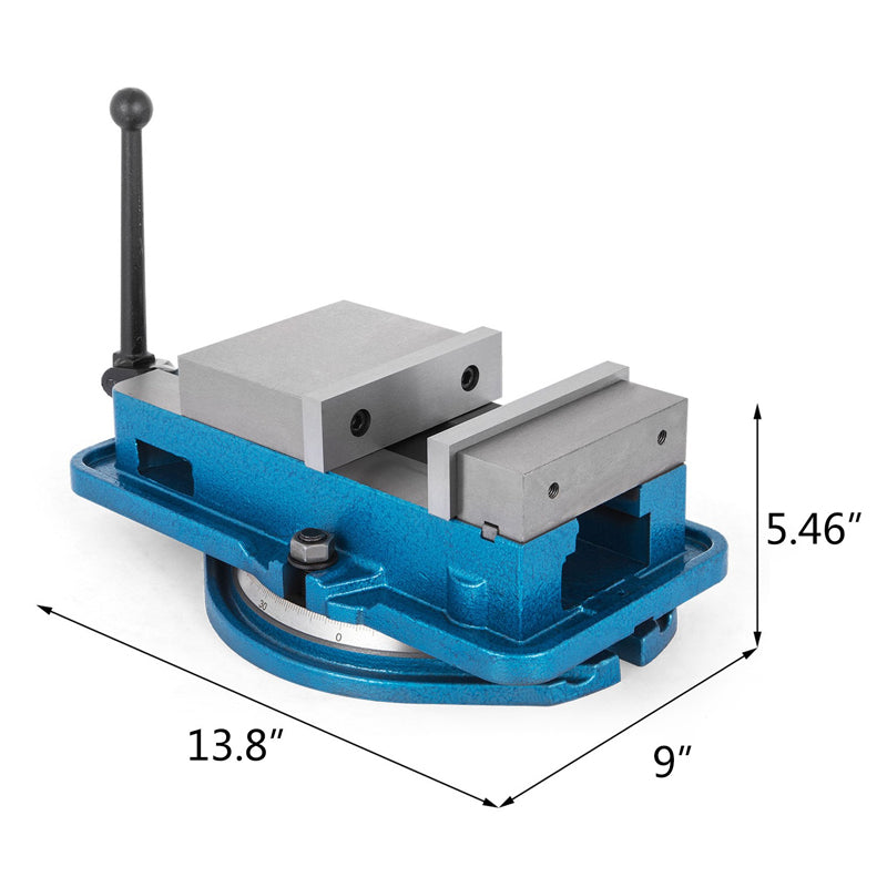 Milling Vise Mill Vise Ductile Iron Material with 360 Degree Swiveling Base CNC Vise