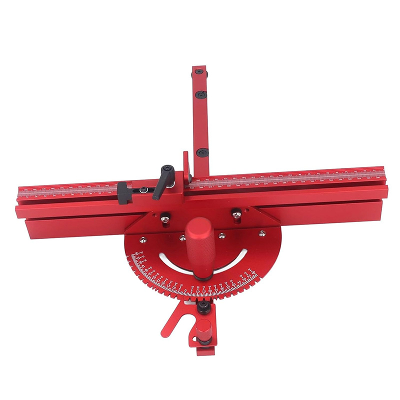Standard Slot 3/4x 3/8 Table Saw Miter Gauge Fence System includes Aluminum Miter Fence, Woodworking Tools Repeat Cut Flip Stop, Table Saw Miter Gauge.