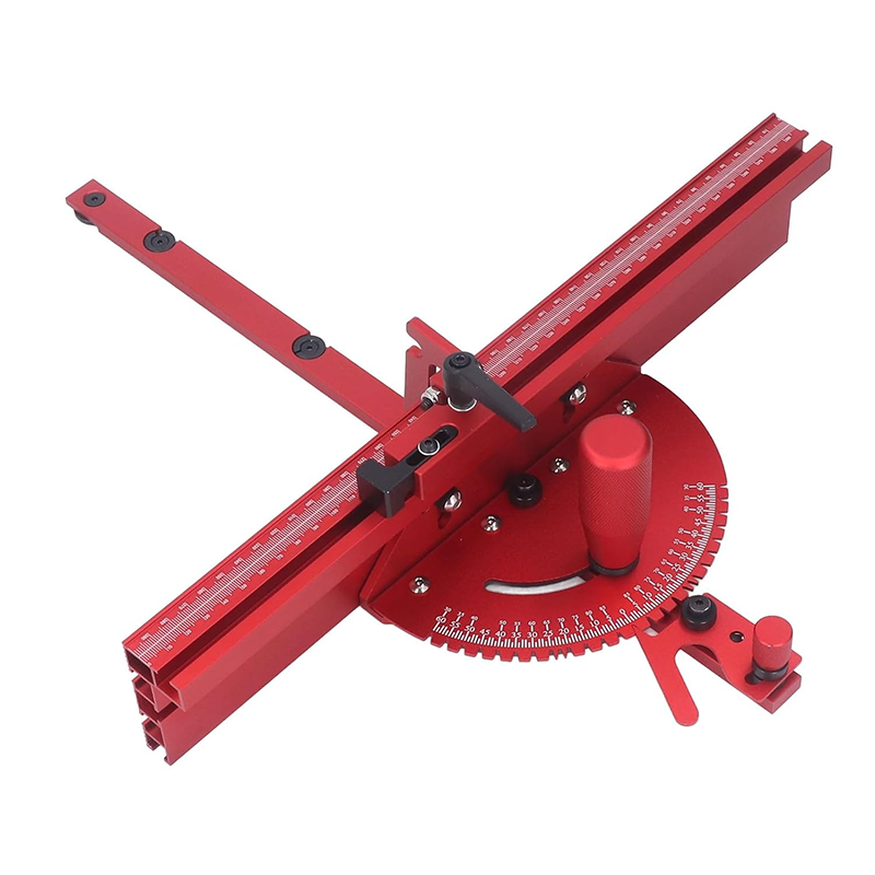 Standard Slot 3/4x 3/8 Table Saw Miter Gauge Fence System includes Aluminum Miter Fence, Woodworking Tools Repeat Cut Flip Stop, Table Saw Miter Gauge.