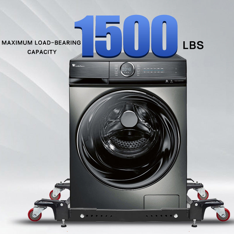1500 lbs Capacity Heavy Duty Universal Mobile Base Stand With Swivel Wheels For Washing Machines
