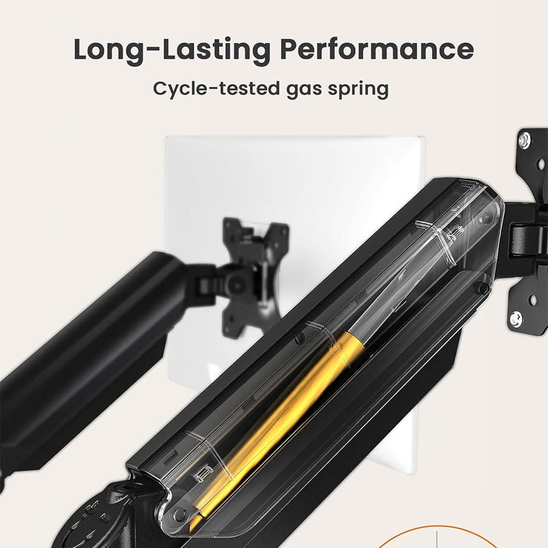 Dual Monitor Stand,Fits Up To 32" Screens, Supports Up To 22 Lbs Per Stand, Adjustable Dual Monitor Stand
