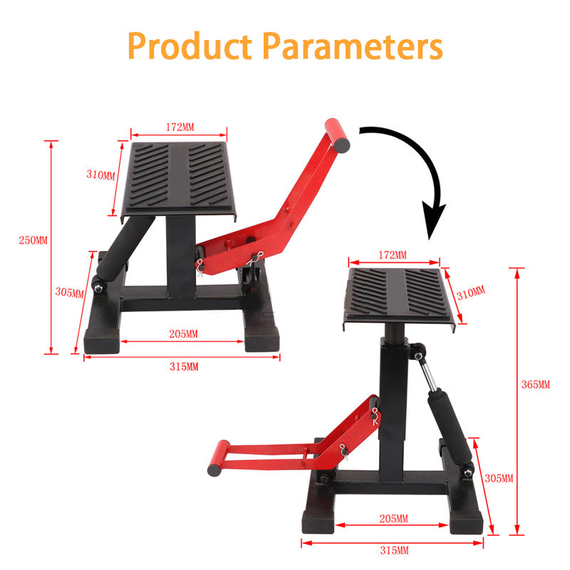 Off-Road Motorcycle Repair Bench, Maintenance Bench, Hydraulic Parking Bench Maintenance Bench Parking Rack Universal
