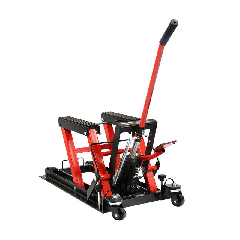 Car And Motorcycle Stand Lift, Motorcycle Lift, Repair Stand Double Scissor Hydraulic Motorcycle Lift