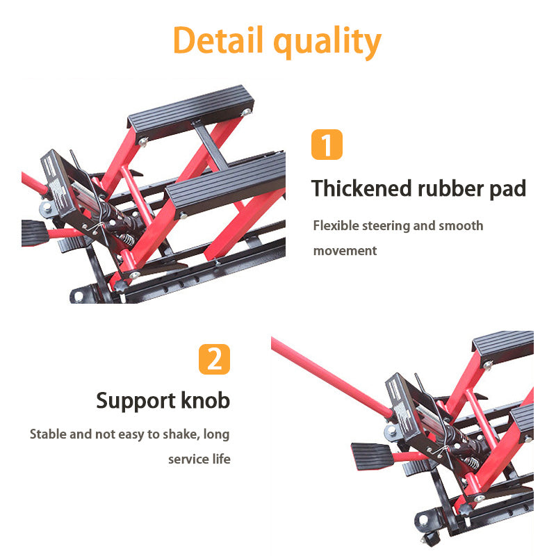 Car And Motorcycle Stand Lift, Motorcycle Lift, Repair Stand Double Scissor Hydraulic Motorcycle Lift