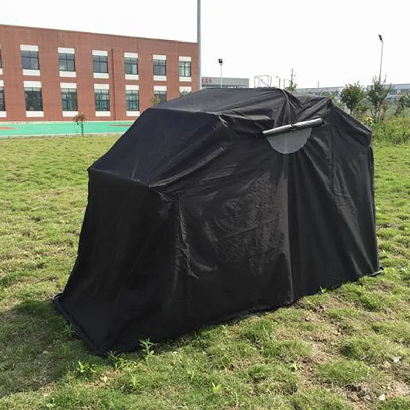 Motorcycle Shelter Waterproof Motorcycle Cover Heavy Duty Motorcycle Garage 600D Oxford Motorbike Sunshade Storage Raincoat Tent