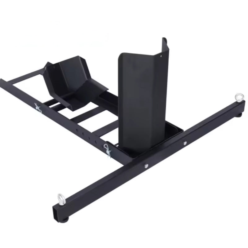 Heavy Duty 1800lb Weight Capacity Adjustable Black Motorcycle Wheel Chock Stand Wheel Tire Chock