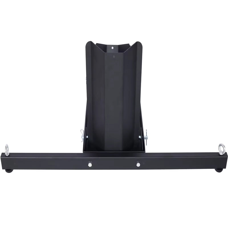 Heavy Duty 1800lb Weight Capacity Adjustable Black Motorcycle Wheel Chock Stand Wheel Tire Chock