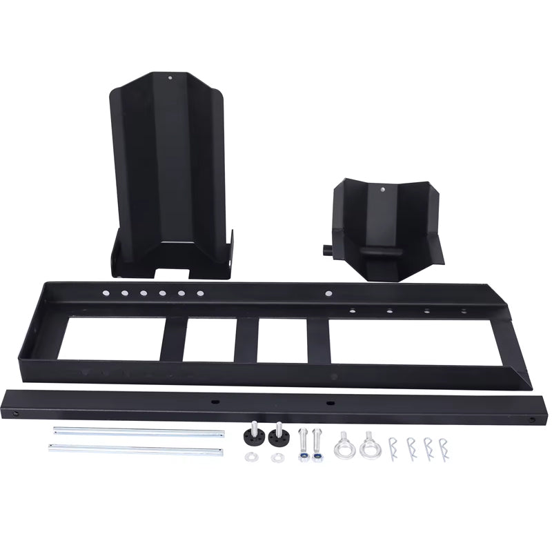 Heavy Duty 1800lb Weight Capacity Adjustable Black Motorcycle Wheel Chock Stand Wheel Tire Chock