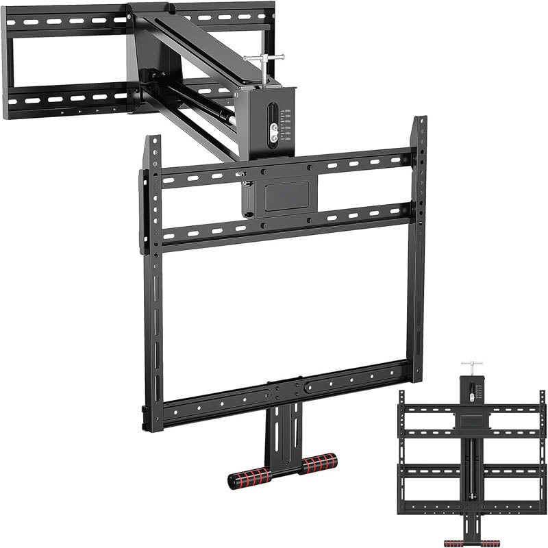 Motorized TV Mount with Height Adjust Drop Down TV Mount for Most 43" - 75" TVs up to 80lbs Max VESA 600x400mm