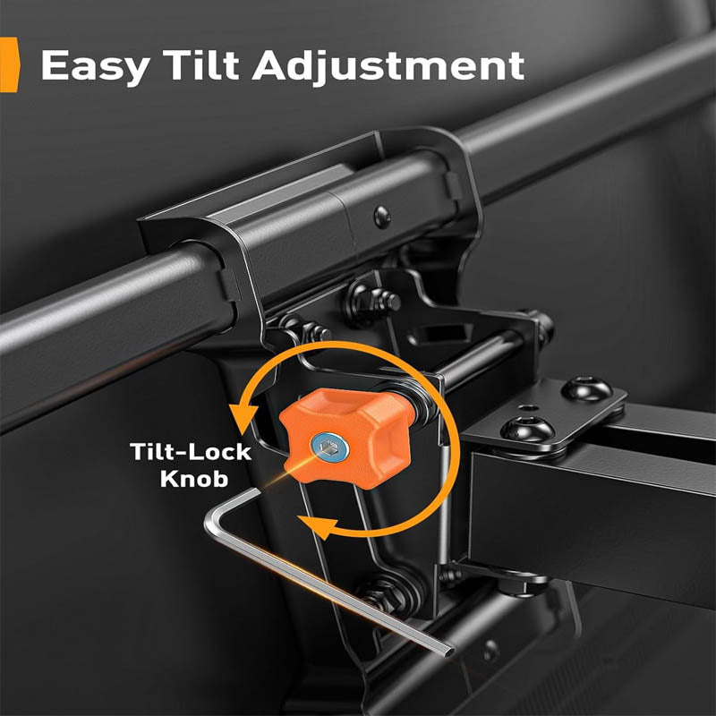 Motorized TV Mount Swivel Tall TV Stand for 42-85 inch TVs up to 132 lbs with Dual Articulating Arms