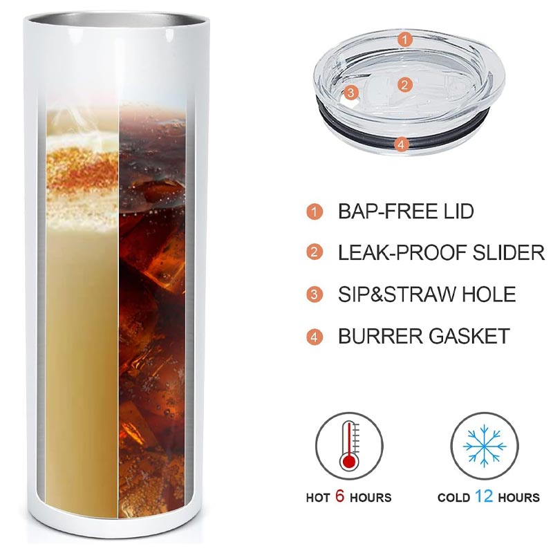 Creative 3D Printed Pattern 20oz Straight Cup 304 Stainless Steel Material