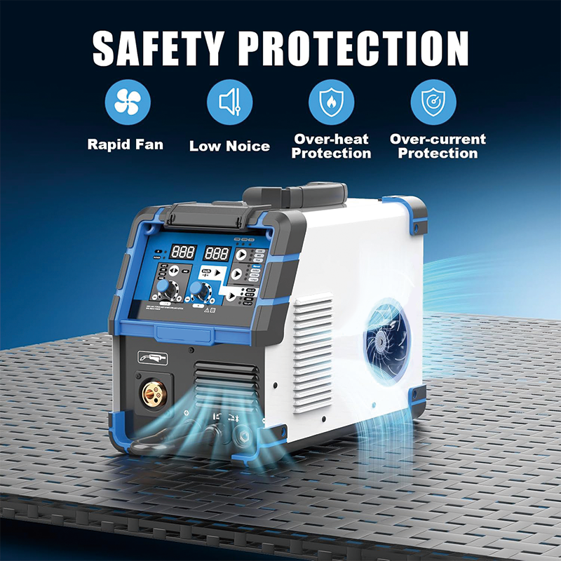 MIG Welder,200A 110V/220V Dual Voltage multiprocess welder,4 in 1 Flux MIG/Solid Wire/Lift TIG/Stick ARC Welder