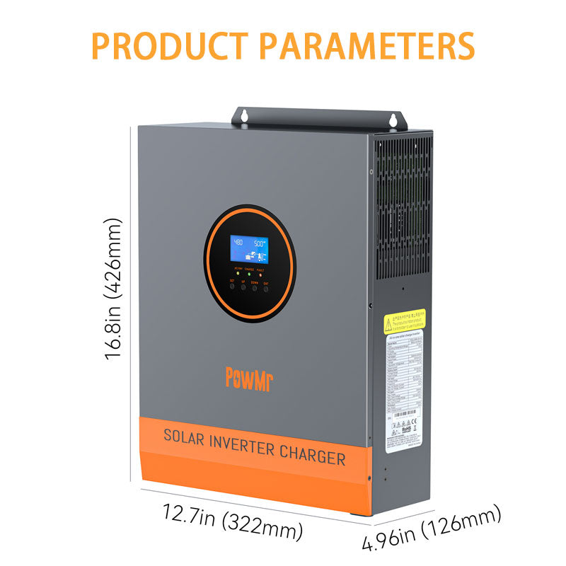 3KW, 110V120V Solar Photovoltaic Off-Grid Inverter 80A Inverter-Control Integrated Machine, Off-Grid Hybrid Inverter