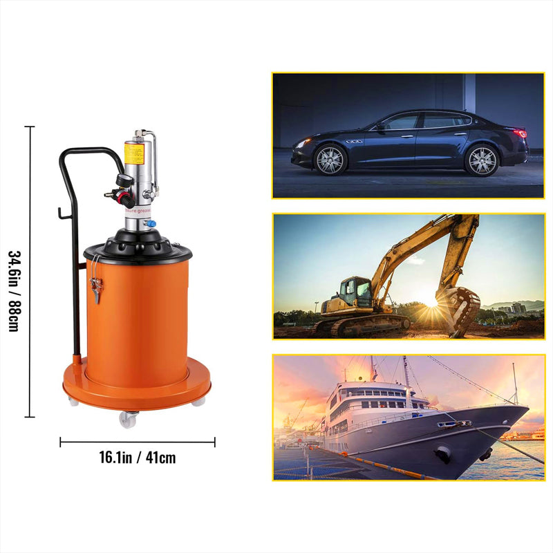 Pneumatic Grease Machine 20L Automatic Oiler, Portable Oiling Pump, Fully Automatic Grease Artifact
