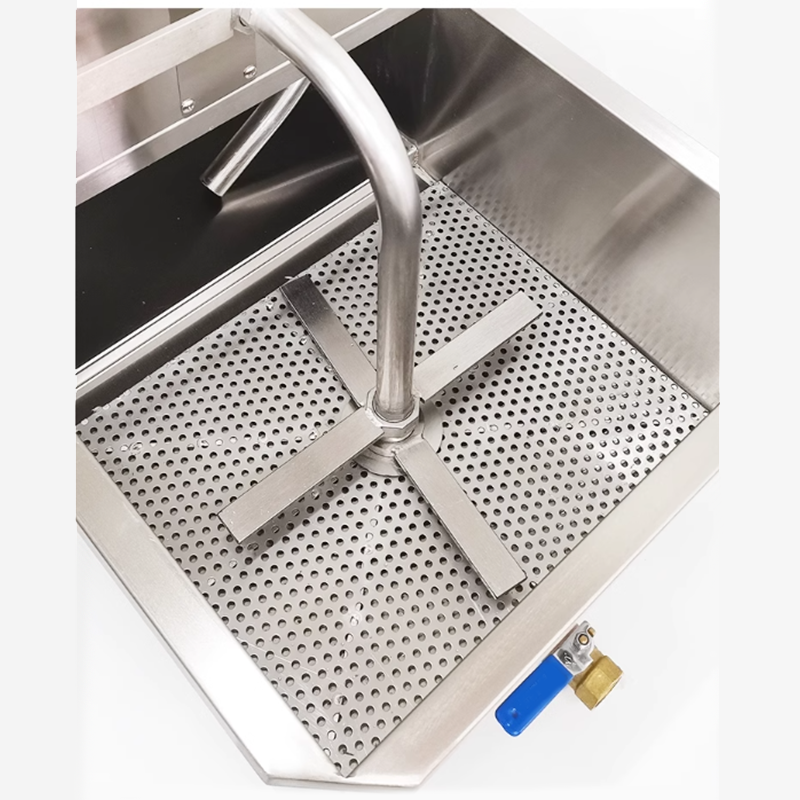 Oil Filter Truck Commercial 48L Large Capacity Fryer Oil Filter Machine Oil Filter Fried Chicken Shop Special Equipment 220V