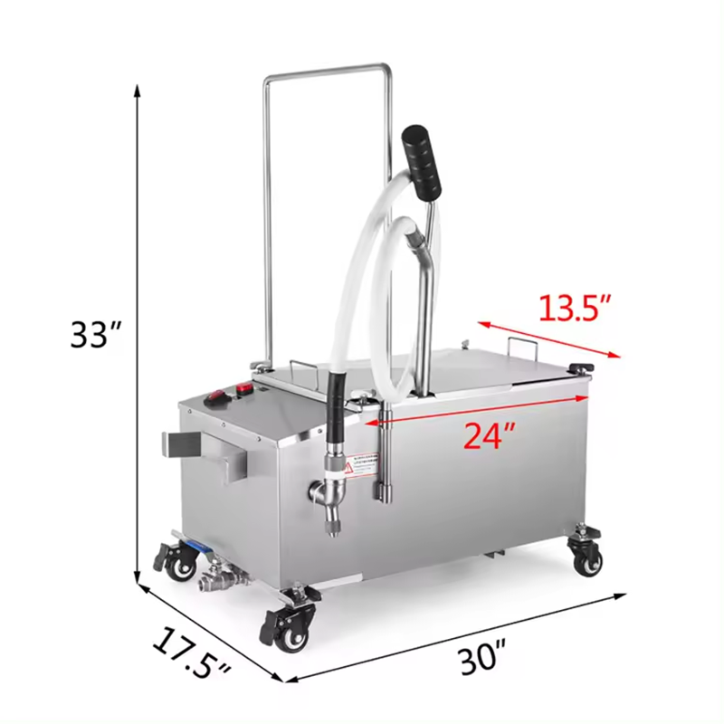 58L 116Lbs Oil Capacity Oil Filter System/Fryer Filter/Oil Filter 110V