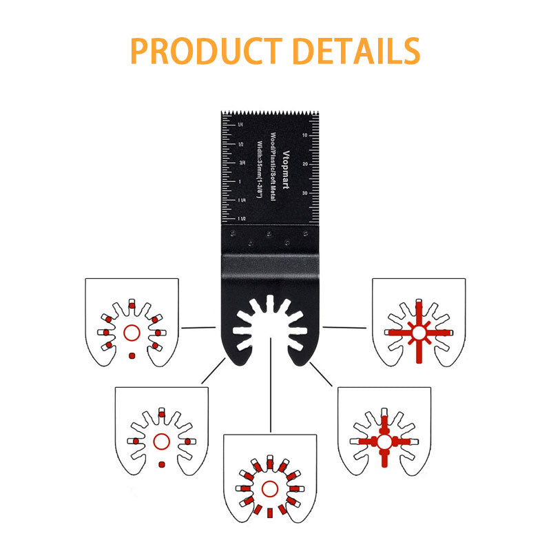 20 Metal Wood Oscillating Multi-Tool Compatible with Fein Multimaster Porter Cable Black & Decker Bosch Craftsman Ridgid Ryobi Makita Milwaukee Rockwell