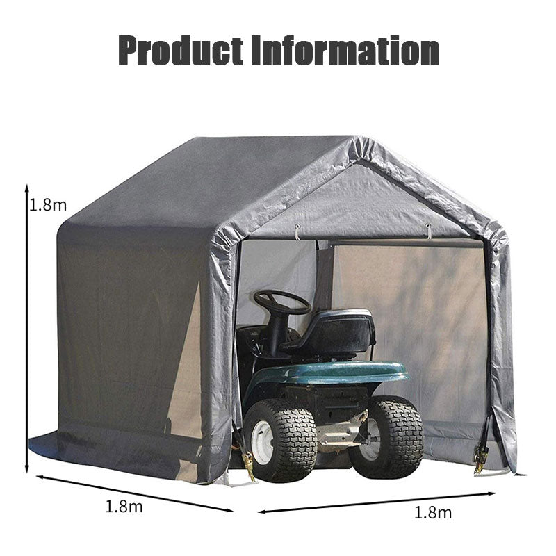 Outdoor Rainproof, Dustproof And Sun-Proof Carport, Sundries Shed, Garden Storage Shed, Motorcycle Shed
