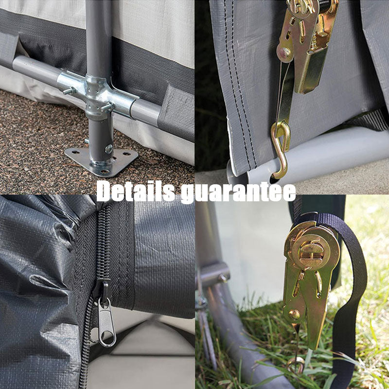 Garden Storage Shed Carport Garage, Outdoor Rainproof Dustproof Sunproof Carport Storage Room