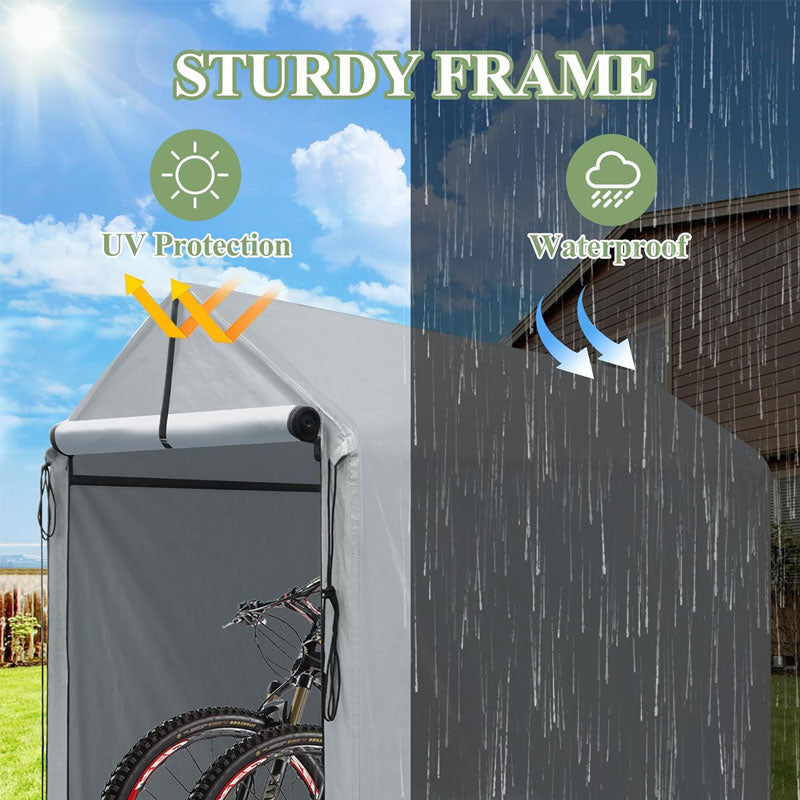Outdoor Storage Shed Heavy Duty Portable Storage Shed, Rainproof, Dustproof And Sunproof